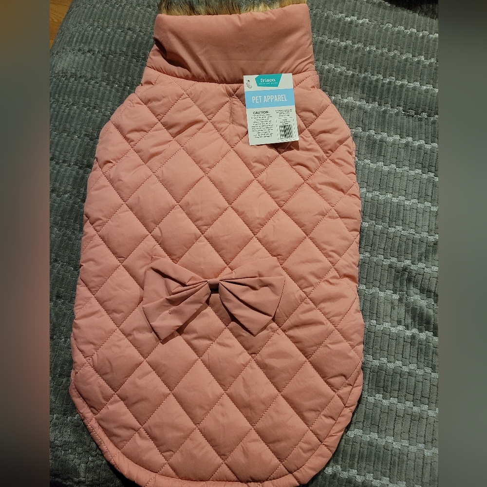 Quilted dog jacket